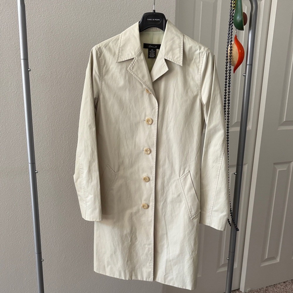 Arden B Cream Trench Coat
